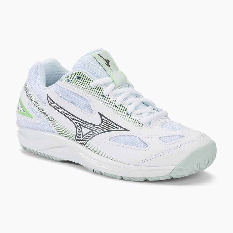 Detská hádzanárska obuv Mizuno Stealth Star 2 Jr white/gridge/patinagreen