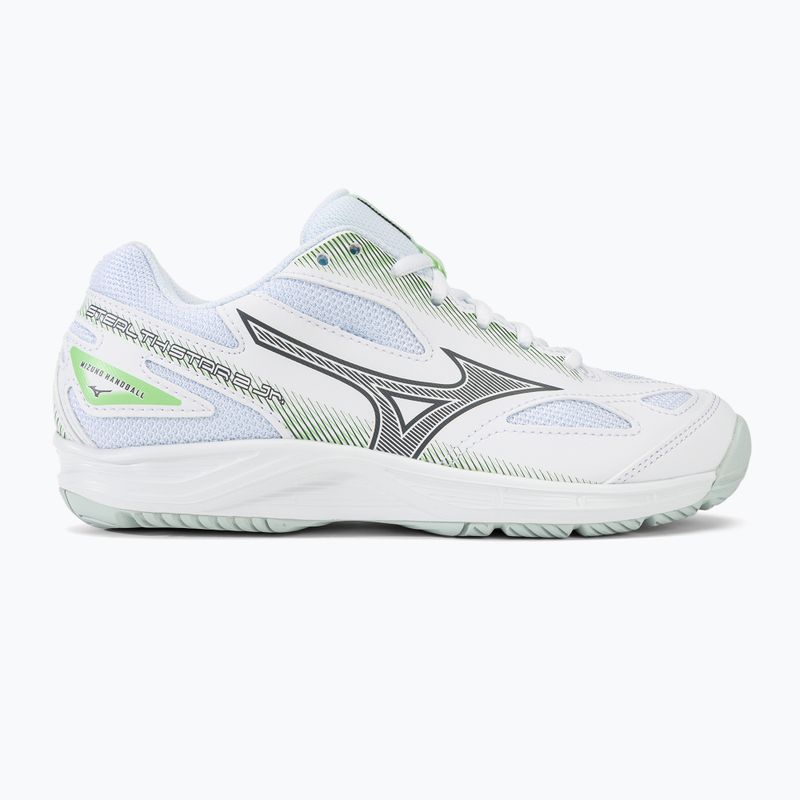 Detská hádzanárska obuv Mizuno Stealth Star 2 Jr white/gridge/patinagreen 2