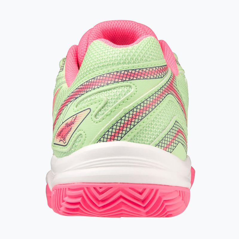 Mizuno Break Shot 4 Padel dámska padelová obuv patina green / high vis pink / white 4