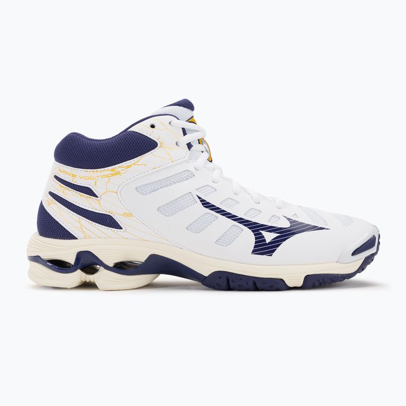 Pánska volejbalová obuv Mizuno Wave Voltage Mid white / blue ribbon / mp gold 2