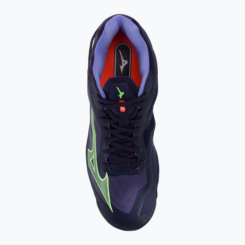 Pánska volejbalová obuv Mizuno Wave Lightning Z7 Mid evening blue / tech green / lolite 7