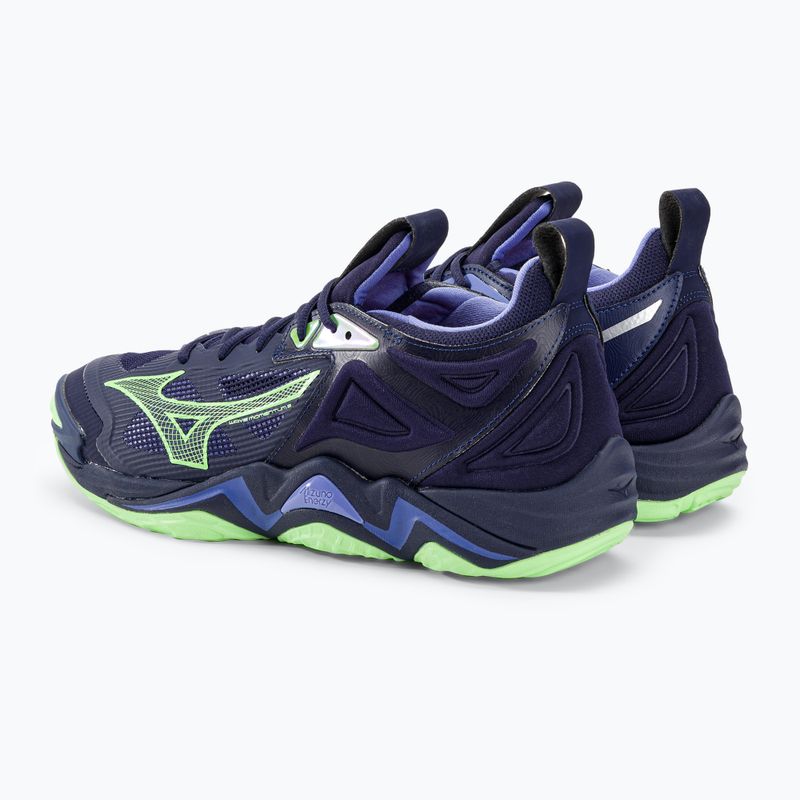 Pánska volejbalová obuv Mizuno Wave Momentum 3 evening blue / tech green / lolite 4