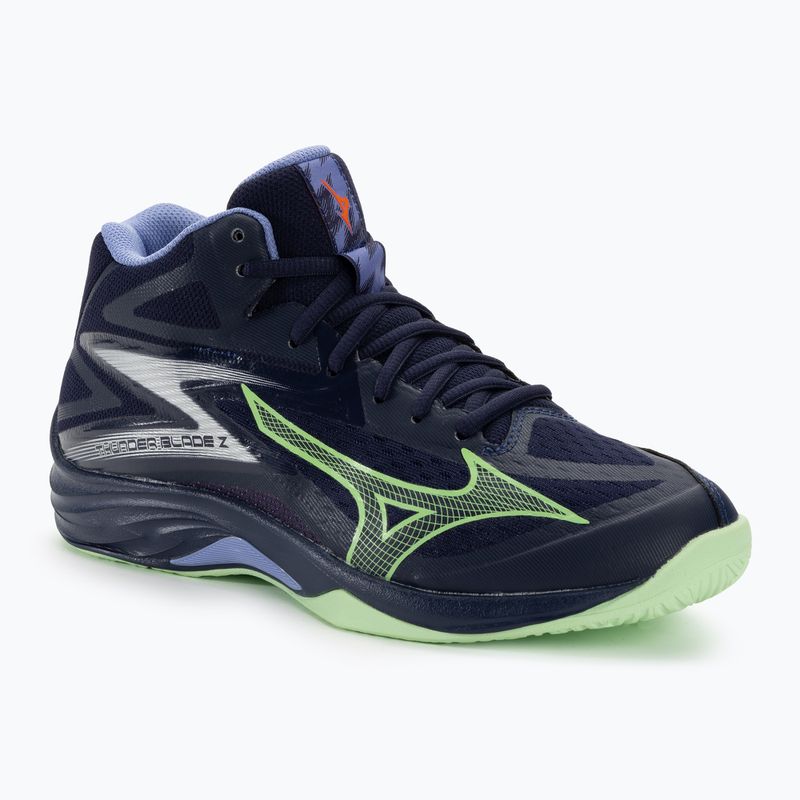 Pánska volejbalová obuv Mizuno Thunder Blade Z Mid evening blue / tech green / lolite