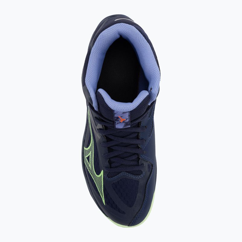 Pánska volejbalová obuv Mizuno Thunder Blade Z Mid evening blue / tech green / lolite 7