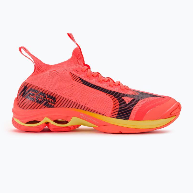 Pánska volejbalová obuv Mizuno Wave Lightning Neo2 neon flame / black / bolt2 2