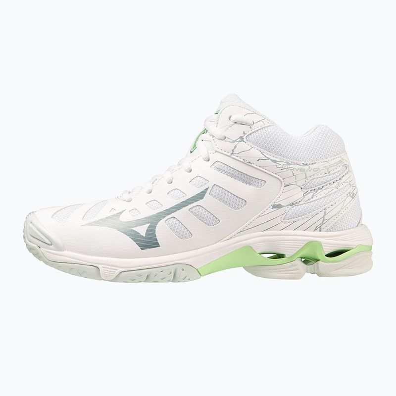 Dámska volejbalová obuv Mizuno Wave Voltage Mid white/glacial ridge/patina green 8