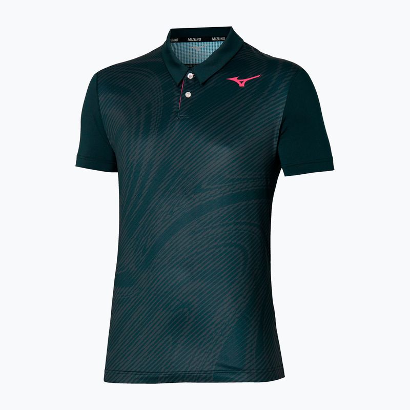 Pánske tenisové polo tričko Mizuno Charge Shadow Polo black