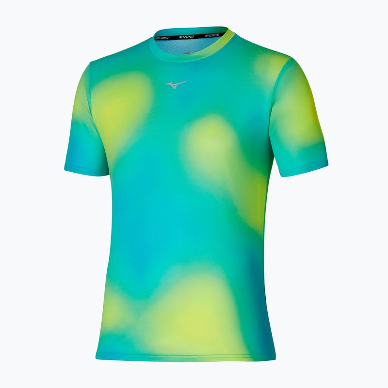 Pánske bežecké tričko Mizuno Core Graphic Tee limetkovej farby