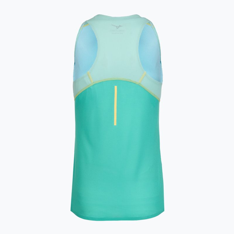 Dámske bežecké tielko Mizuno Aero Tank blue turquoise 2