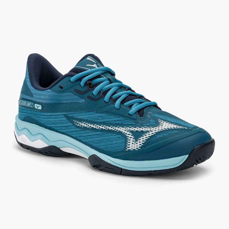 Pánska tenisová obuv  Mizuno Wave Exceed Light 2 AC moroccan blue / white / bluejay