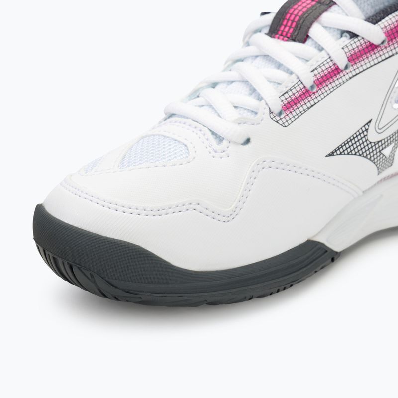 Dámska tenisová obuv Mizuno Break Shot 4 AC white / pink tetra / turbulence 7