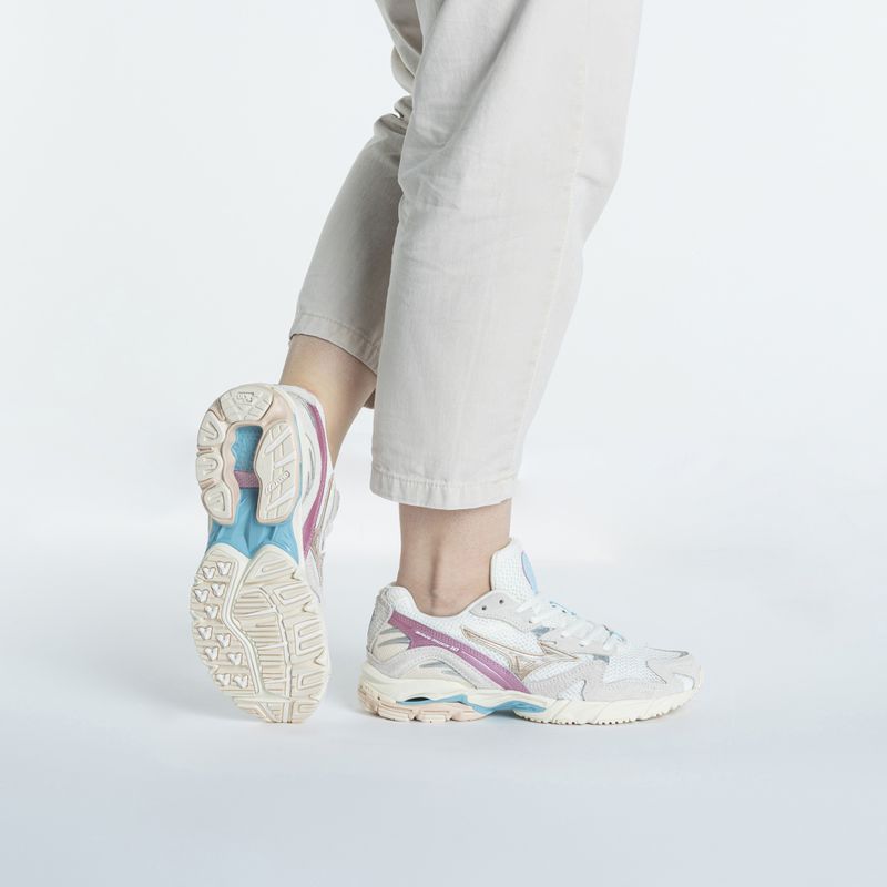 Dámska obuv Mizuno Wave Rider 10 white sand/shifting sand/snow white 2