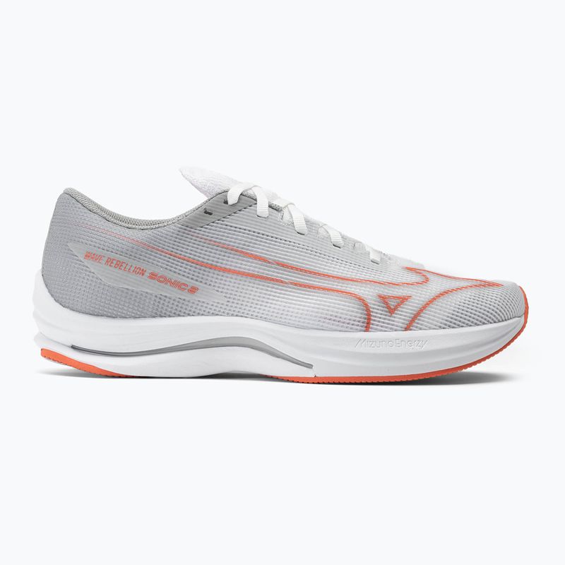 Pánska bežecká obuv Mizuno Wave Rebellion Sonic 2 white/hot coral/harbor mist 2