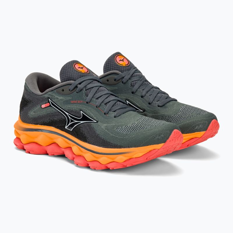 Dámska bežecká obuv Mizuno Wave Sky 7 turbulence/white/carrot curl 5