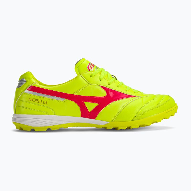 Pánske kopačky Mizuno Morelia Sala Elite TF safety yellow/fiery coral 2/galaxy silver 2