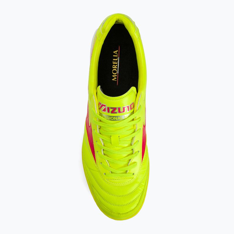 Pánske kopačky Mizuno Morelia Sala Elite TF safety yellow/fiery coral 2/galaxy silver 7