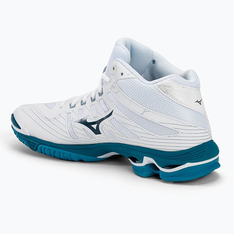 Pánska volejbalová obuv Mizuno Wave Mid Voltage white/sailor blue/silver 3