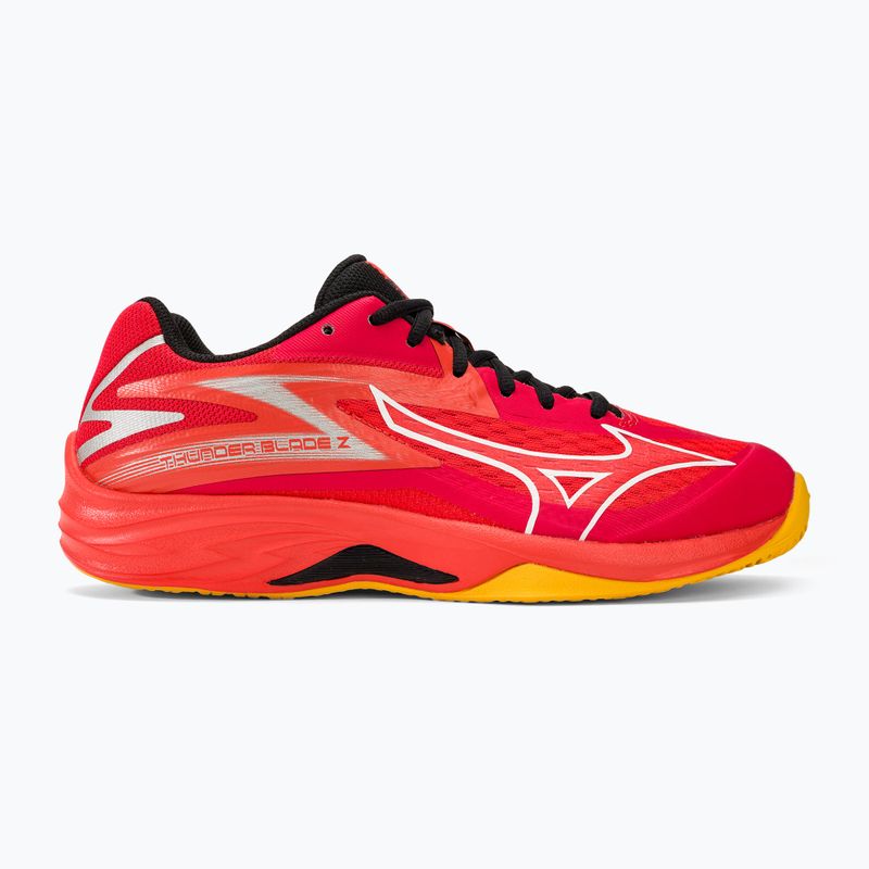 Pánska volejbalová obuv Mizuno Thunder Blade Z radiant red/white/carrot curl 2