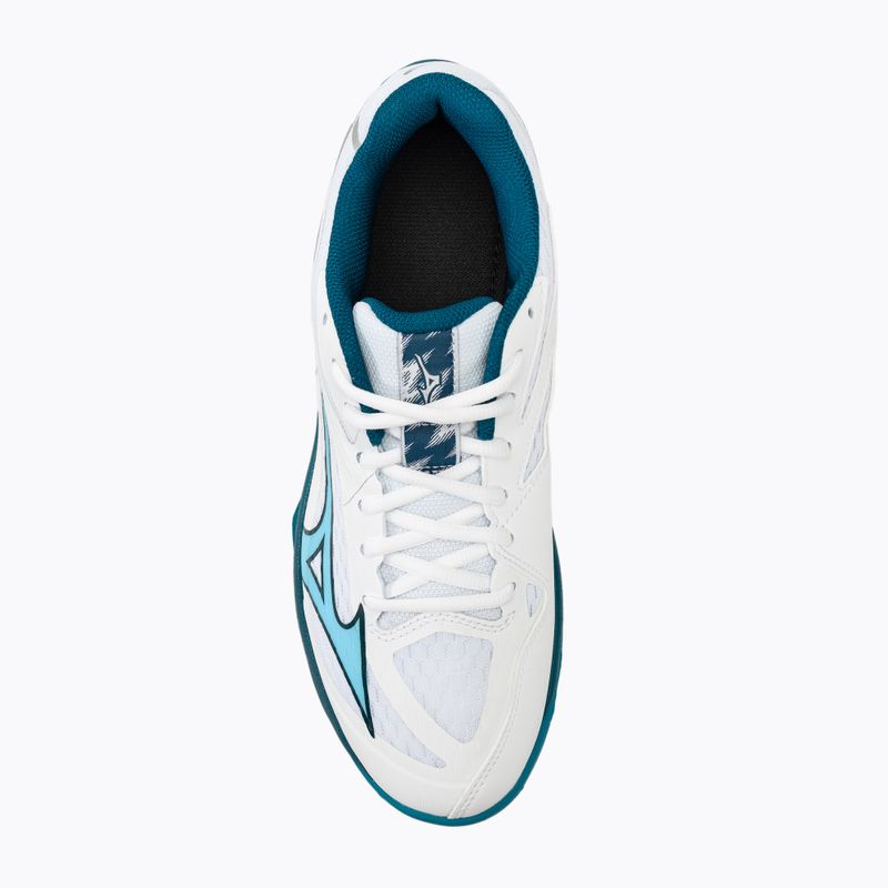 Pánska volejbalová obuv Mizuno Thunder Blade Z white/sailor blue/silver 5