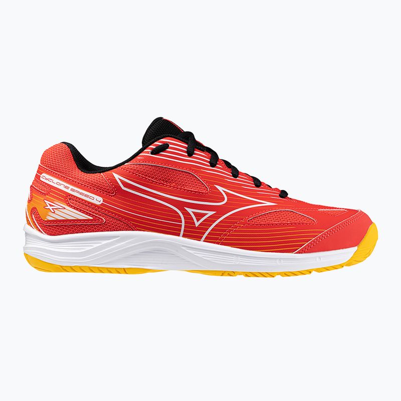 Pánska volejbalová obuv Mizuno Cyclone Speed 4 radiant red/white/carrot curl 8