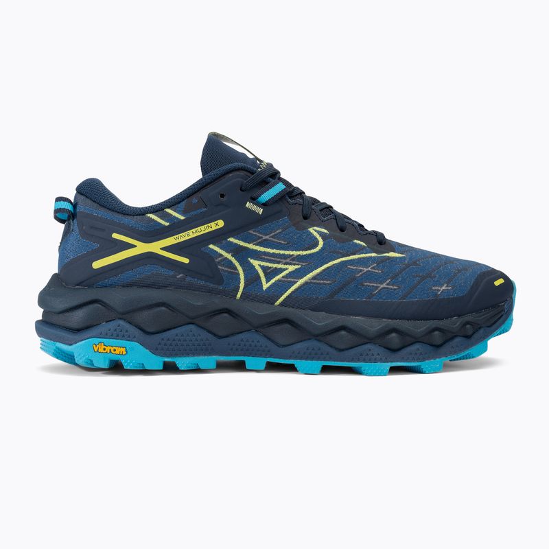 Pánska bežecká obuv Mizuno Wave Mujin 10 dress blues/sharp green/swim cap 2