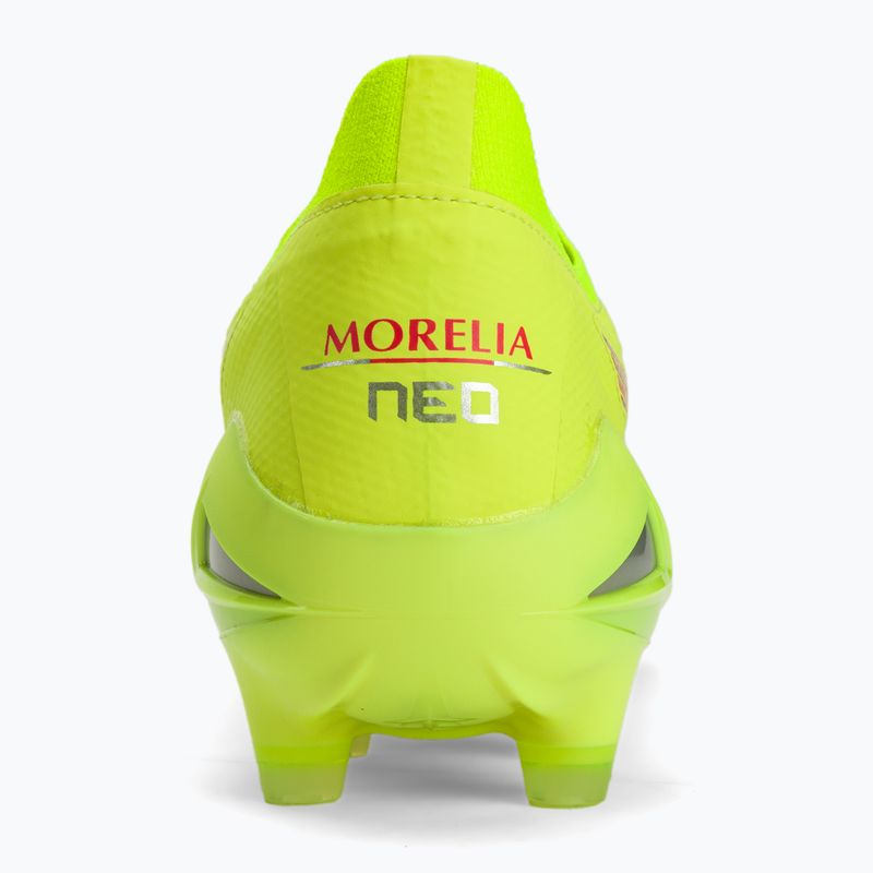Pánske kopačky Mizuno Morelia Neo IV Β Elite MD safety yellow/fiery coral 2/galaxy silver 8