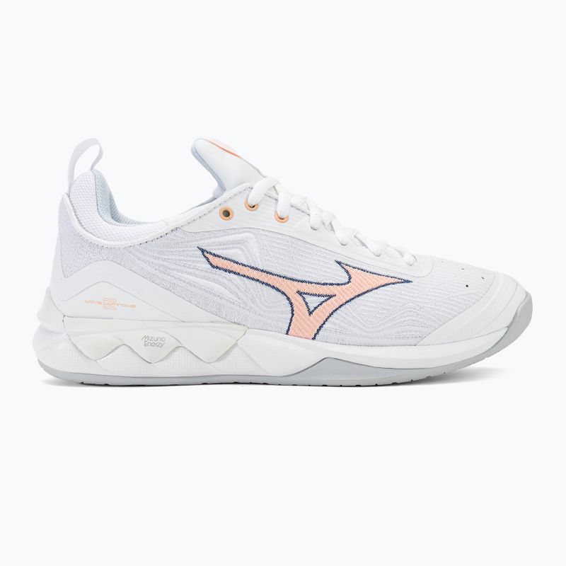 Dámska volejbalová obuv Mizuno Wave Luminous 2 white/navy peony/peach parfait 2