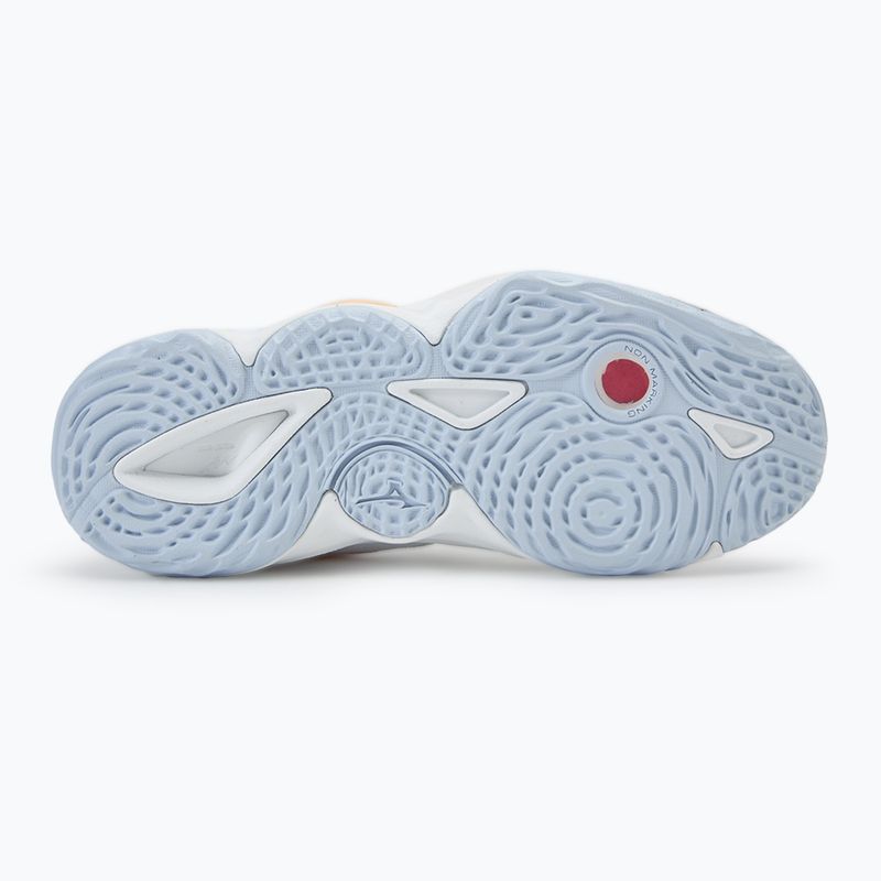 Dámska volejbalová obuv Mizuno Wave Momentum 3 white/ navy peony/ peach parfait 4