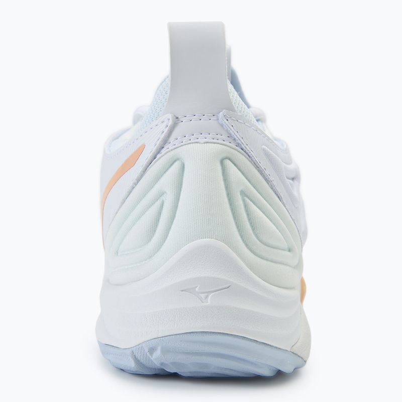 Dámska volejbalová obuv Mizuno Wave Momentum 3 white/ navy peony/ peach parfait 6