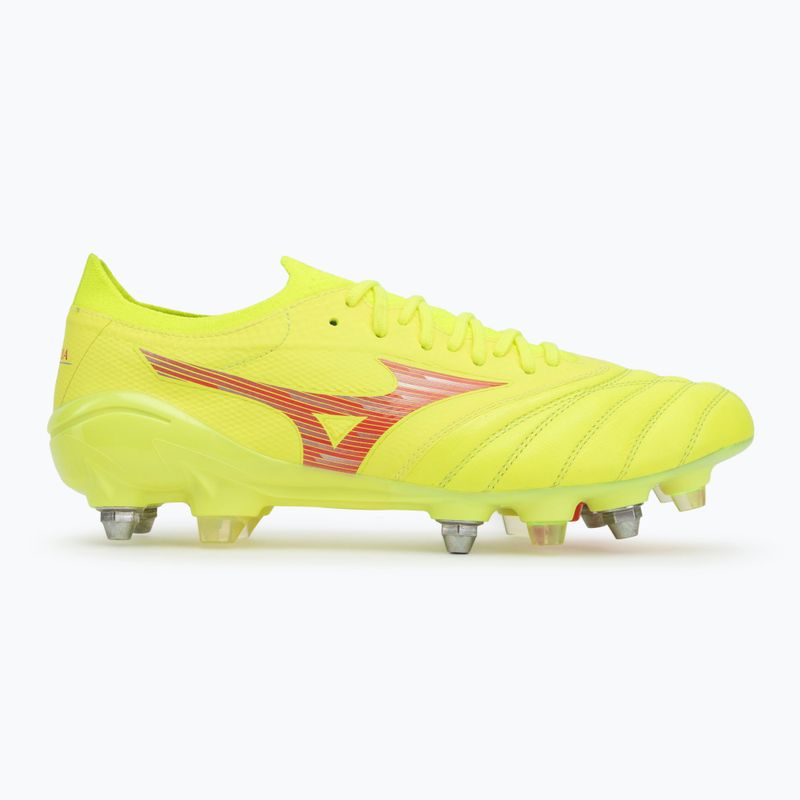 Pánske kopačky Mizuno Morelia Neo IV β Elite MIX safety yellow/fiery coral 2/safety yellow 2