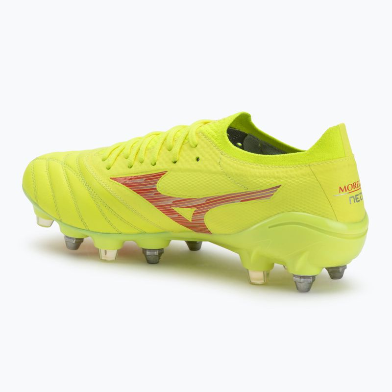 Pánske kopačky Mizuno Morelia Neo IV β Elite MIX safety yellow/fiery coral 2/safety yellow 3