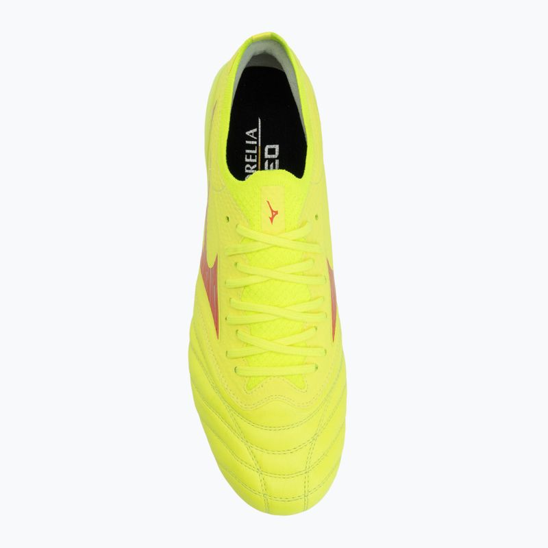Pánske kopačky Mizuno Morelia Neo IV β Elite MIX safety yellow/fiery coral 2/safety yellow 5