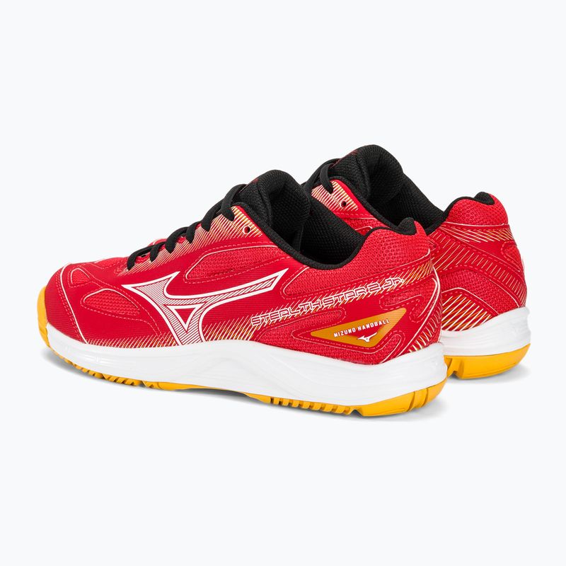 Detská hádzanárska obuv Mizuno Stealth Star 2 Jr radiant red/white/carrot curl 3