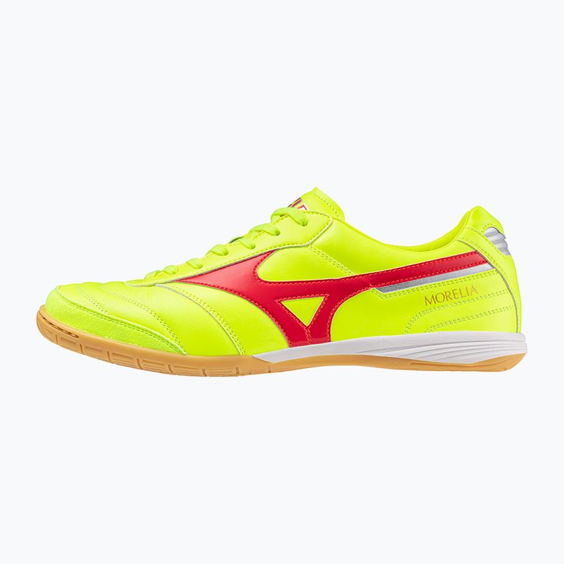 Pánske kopačky Mizuno Morelia Sala Elite IN safety yellow/fiery coral 2/galaxy silver 3