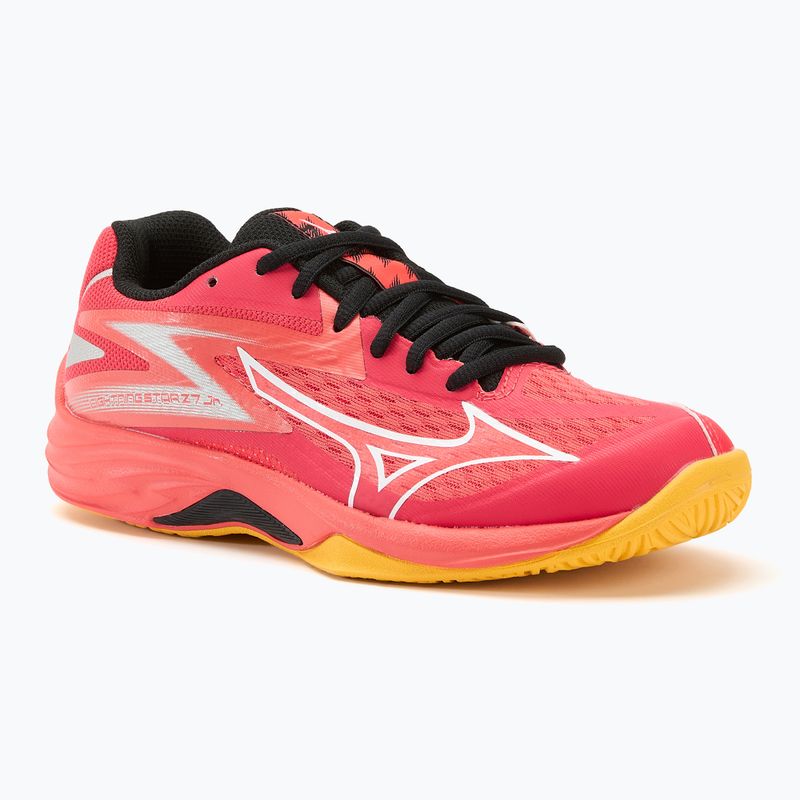 Detská volejbalová obuv Mizuno Lightning Star Z7 radiant red/white/carrot curl