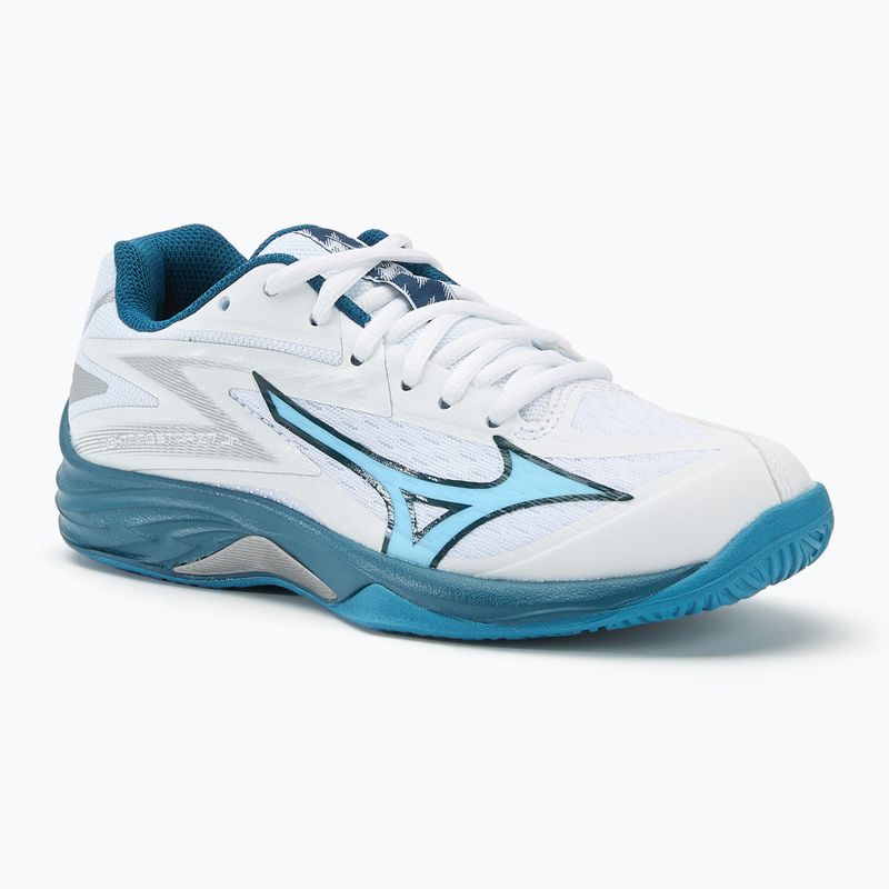 Detská volejbalová obuv Mizuno Lightning Star Z7 white/sailor blue/silver