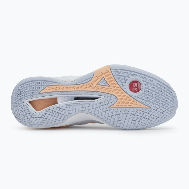Dámska hádzanárska obuv Mizuno Wave Stealth Neo white/navy peony/peach parfait 4