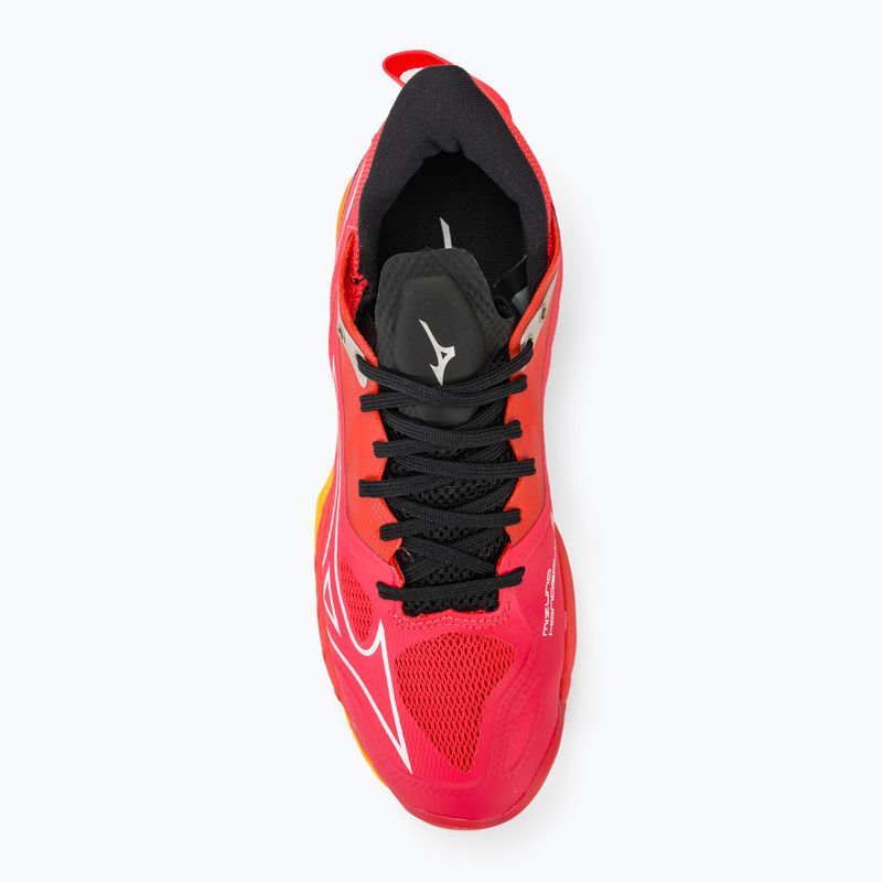 Pánska hádzanárska obuv Mizuno Wave Mirage 5 radiant red/white/carrot curl 6