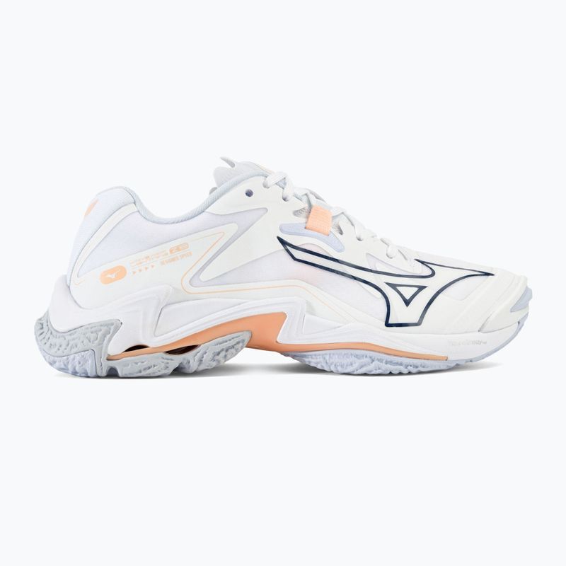 Dámska volejbalová obuv Mizuno Wave Lightning Z8 white/navy peony/peach parfait 2