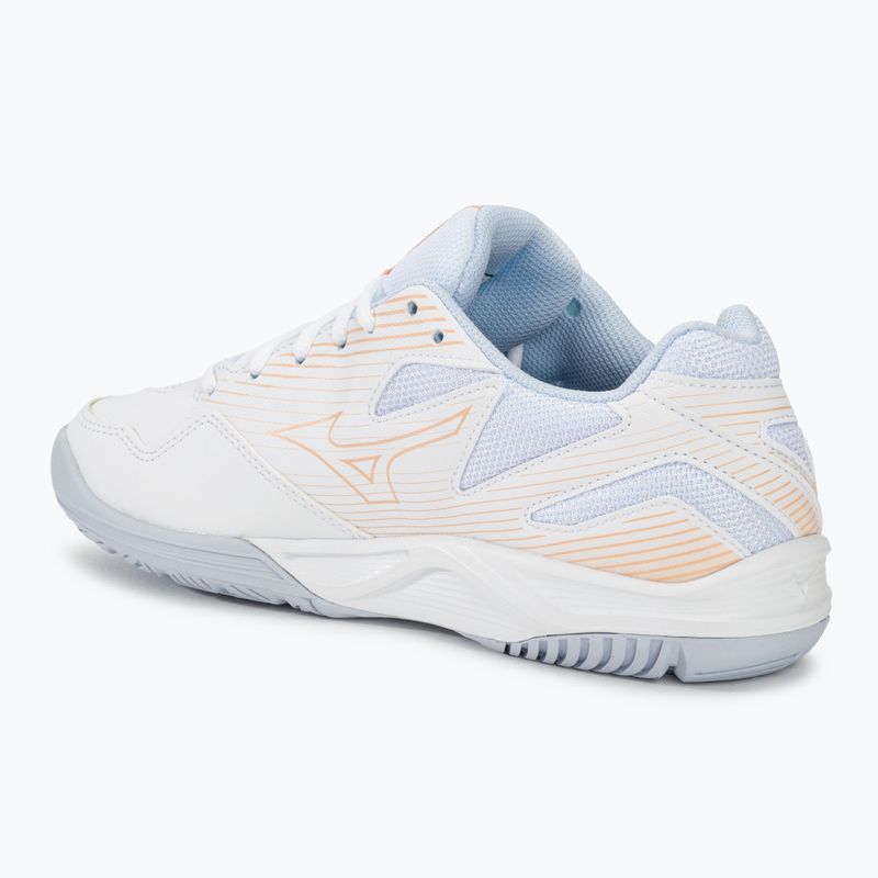 Dámska volejbalová obuv Mizuno Cyclone Speed 4 white/peach parfait/halogen blue 3