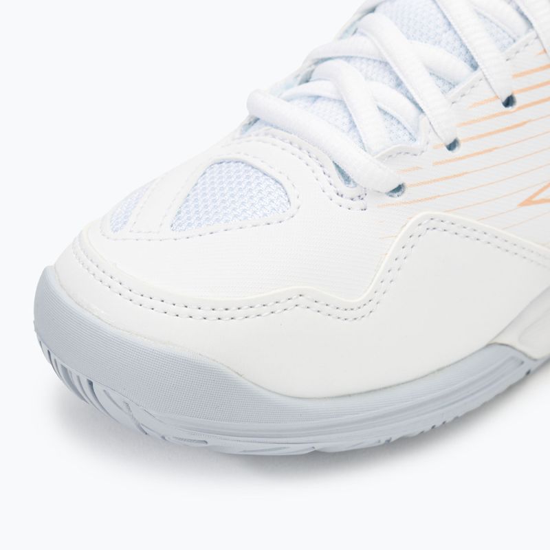 Dámska volejbalová obuv Mizuno Cyclone Speed 4 white/peach parfait/halogen blue 7