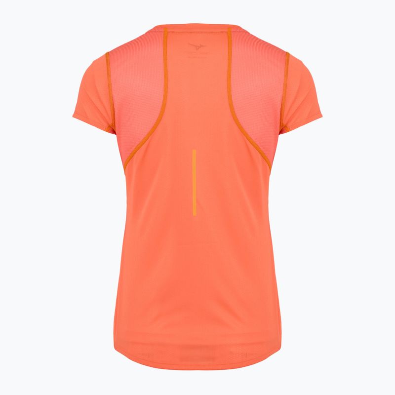 Dámske bežecké tričko Mizuno DryAeroFlow Tee nasturtium 2