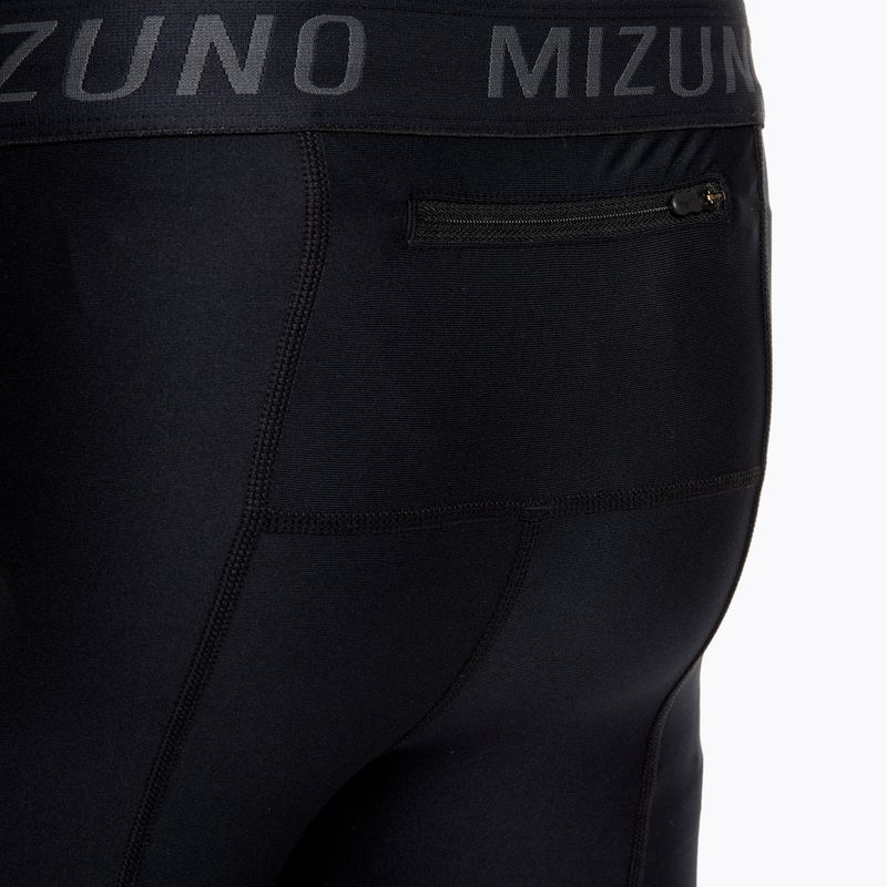Pánske bežecké legíny Mizuno BG3000 Long black/ aquifer 6