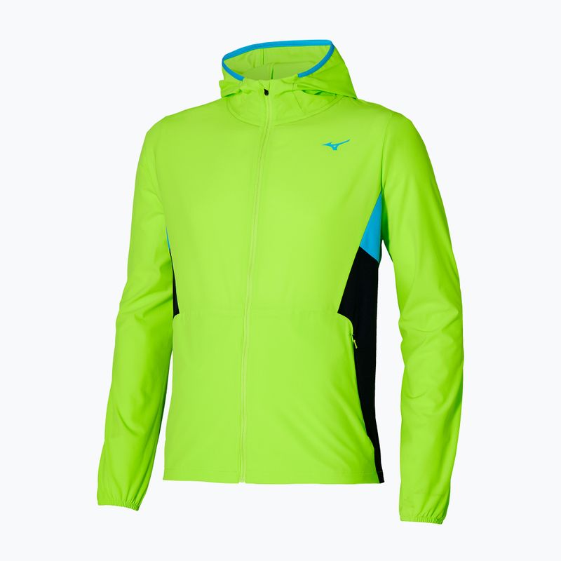 Pánska bežecká bunda Mizuno Alpha Jacket lime