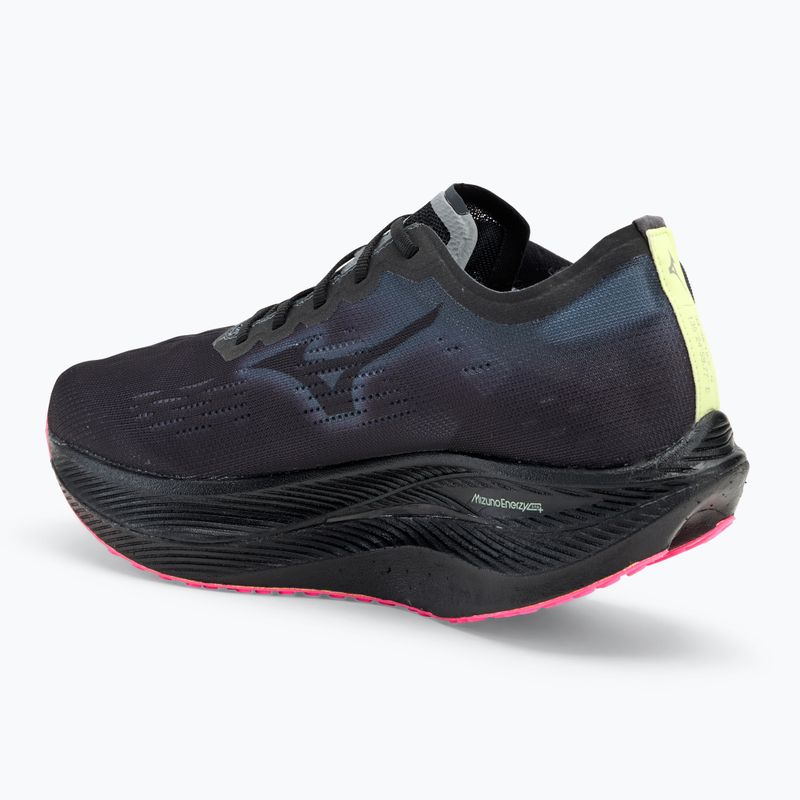 Pánska bežecká obuv Mizuno Wave Rebellion Pro 2 black/silver/pink tetra 3