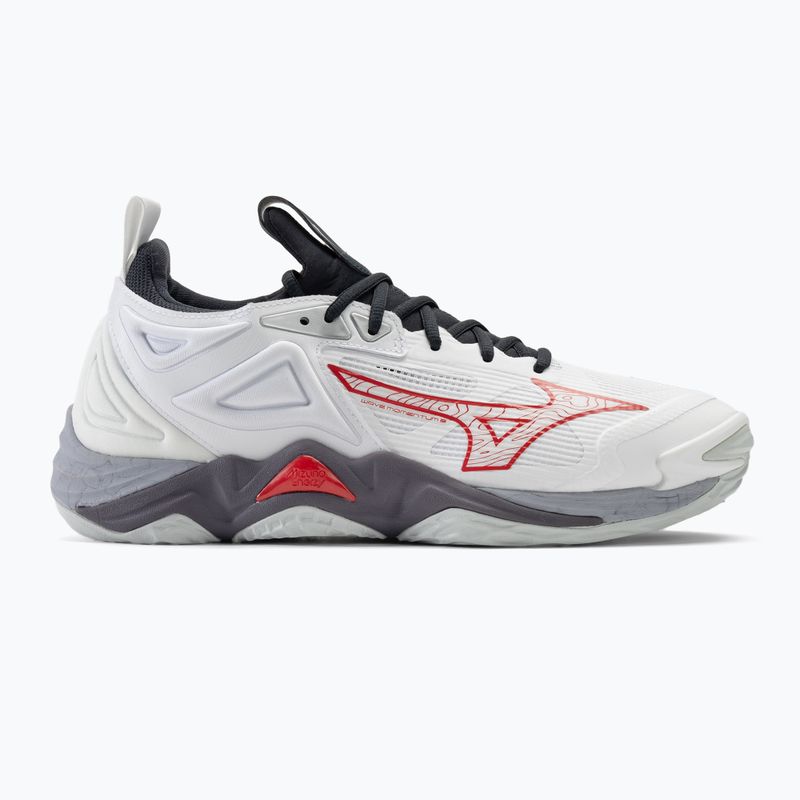 Pánska volejbalová obuv Mizuno Wave Momentum 3 white/salsa/black 2