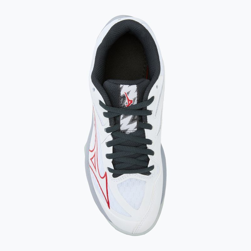 Detská volejbalová obuv Mizuno Lightning Star Z7 white/salsa/black 5