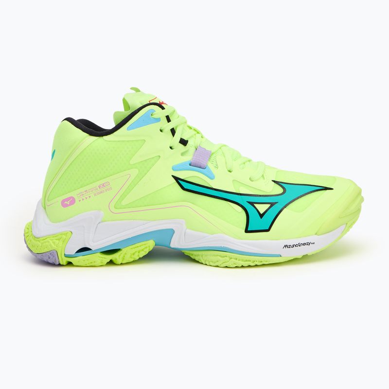 Volejbalová obuv Mizuno Wave Lightning Z8 Mid neo lime/black/splish splash 2