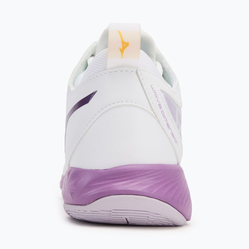 Dámska volejbalová obuv Mizuno Wave Dimension Mid white/patrician purple/quince 6