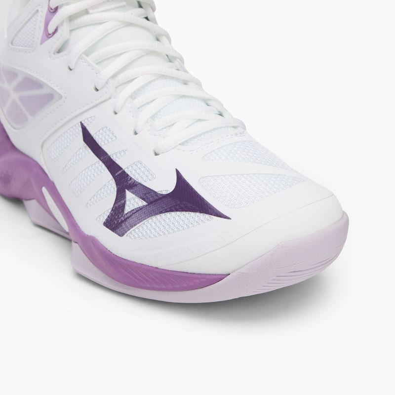 Dámska volejbalová obuv Mizuno Wave Dimension Mid white/patrician purple/quince 7